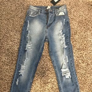 Morrison Boyfriend Jeans-Medium Blue Wash